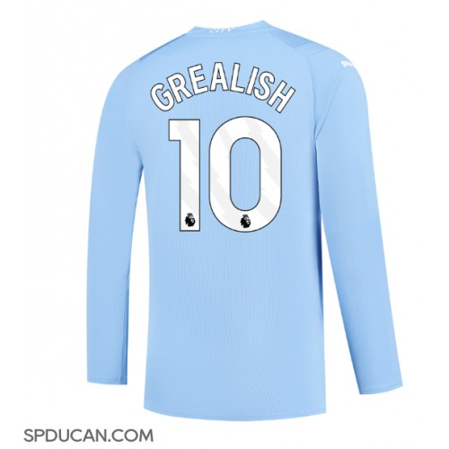 Muški Nogometni Dres Manchester City Jack Grealish #10 Domaci 2023-24 Dugi Rukav